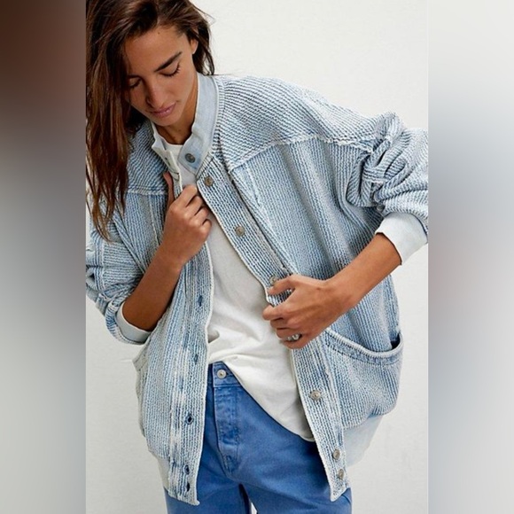 Free People Fade Into You Cardi Size Large We The Free - Picture 1 of 15
